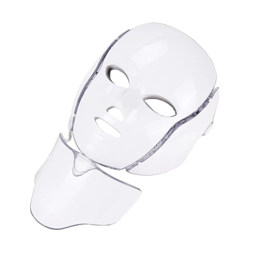 White LED face and neck mask product