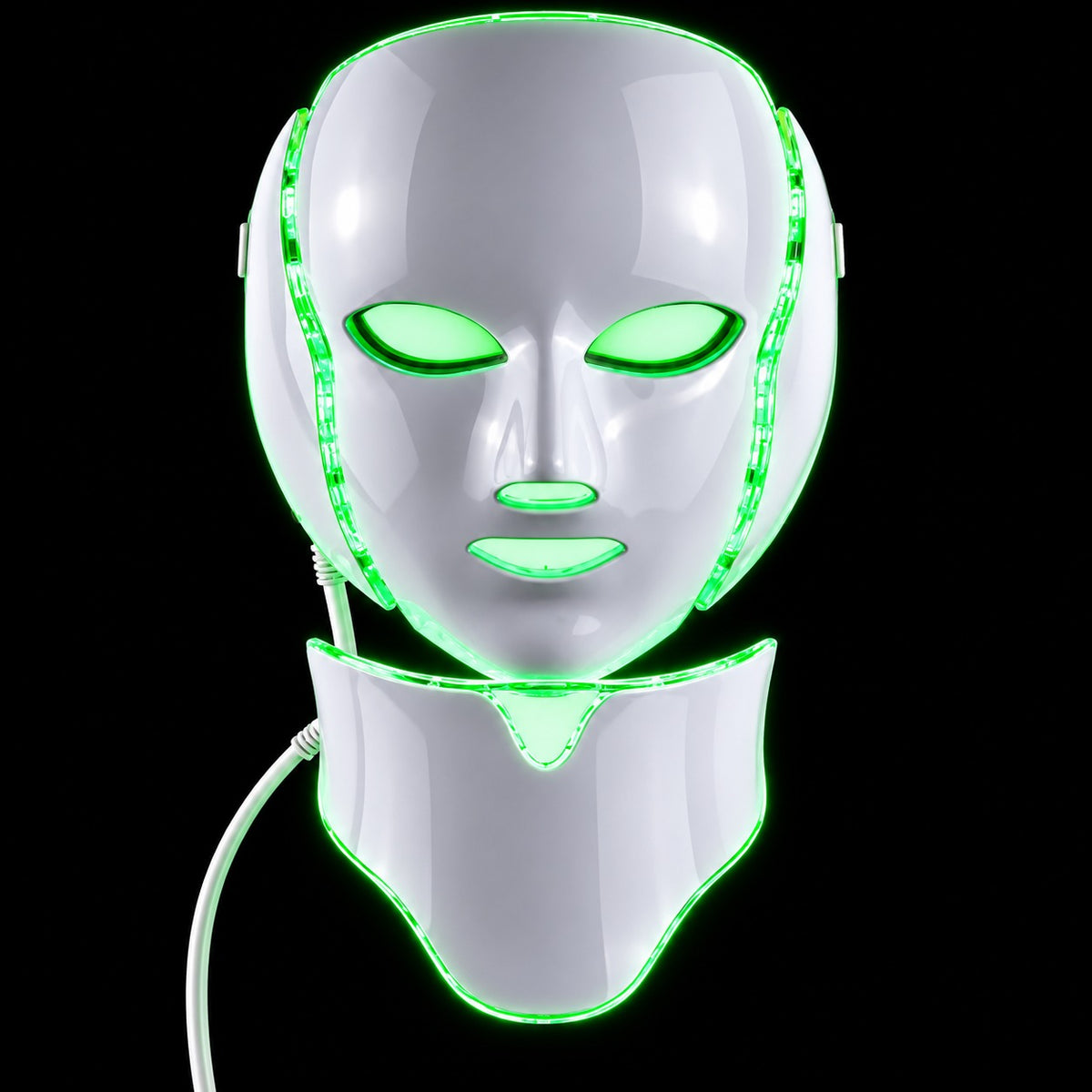 GlowGirls 7-Color LED mask — green light